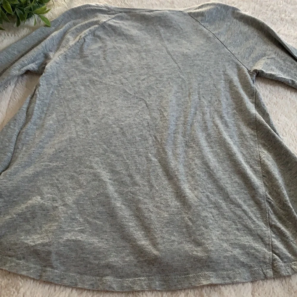 Gap Girls 8 Sequin Ghost Gray Swing Top EUC 👻